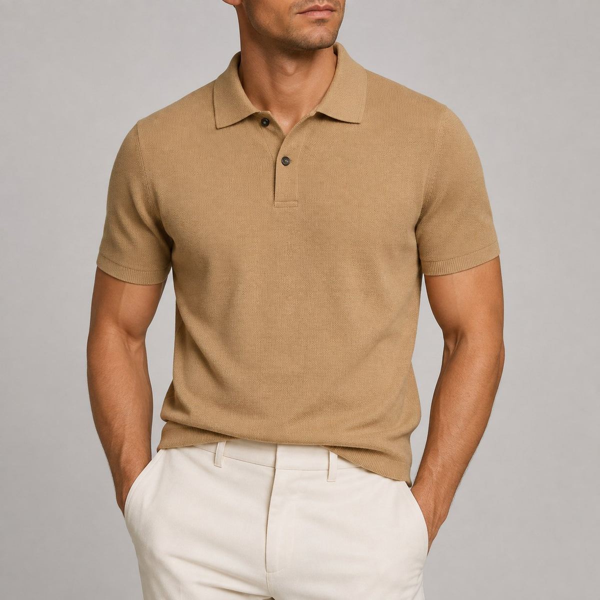 Cotton golf polo shirt