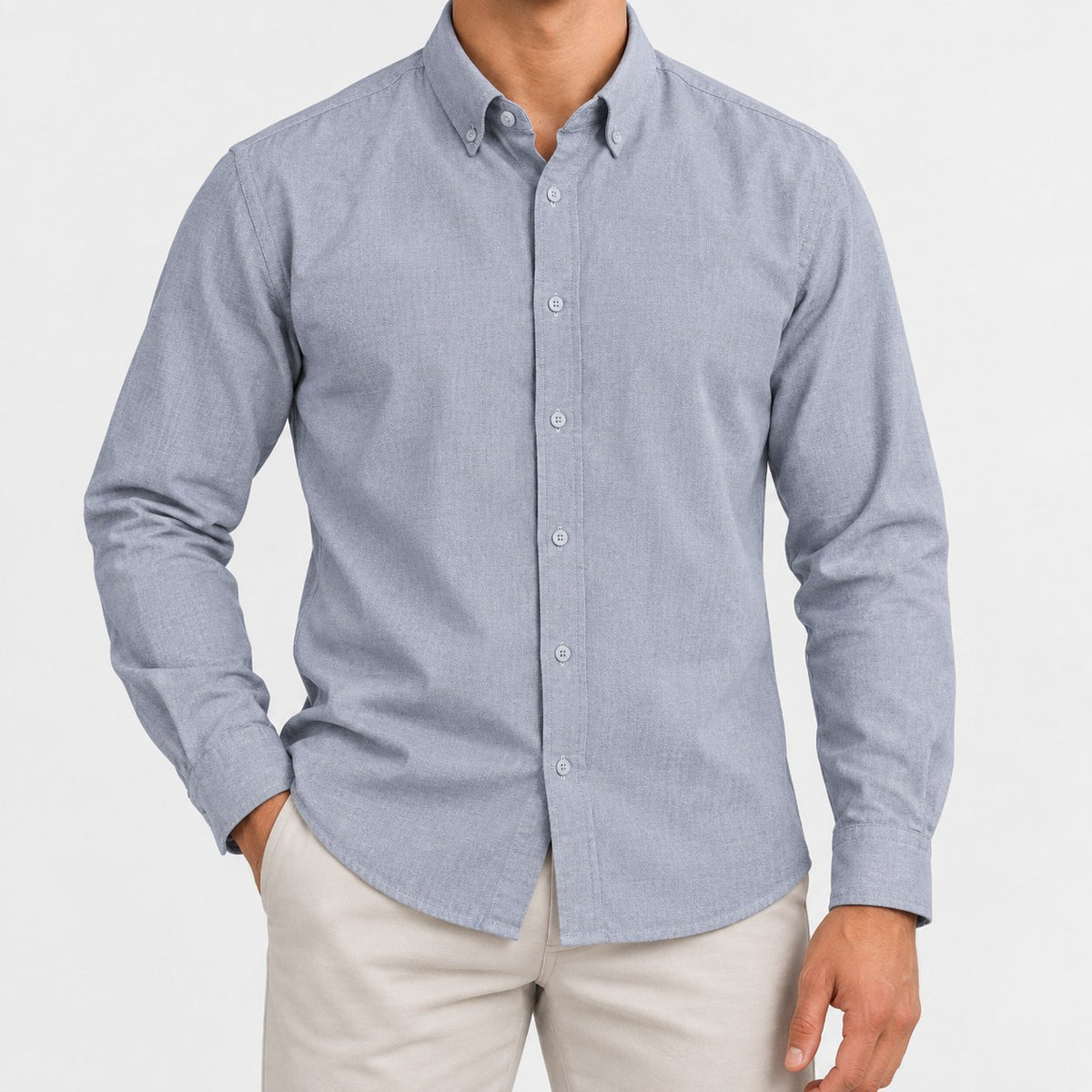 Cotton oxford button down shirt