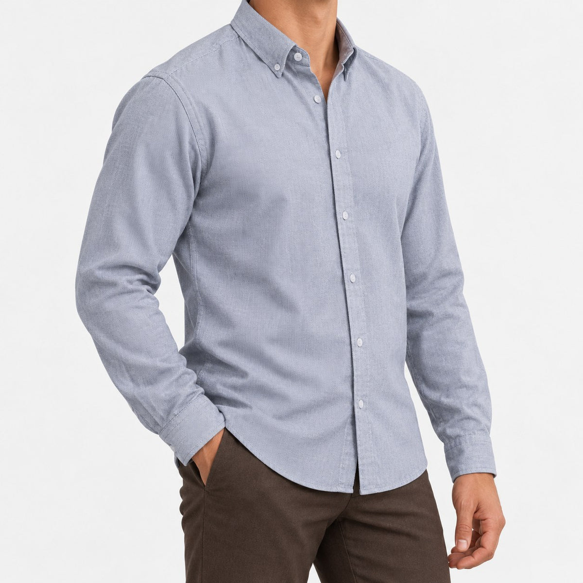 Cotton oxford button down shirt