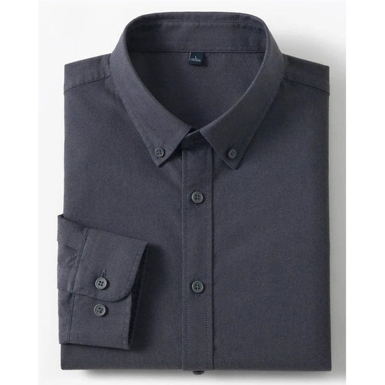 Cotton oxford sweat-wicking slim fit shirt