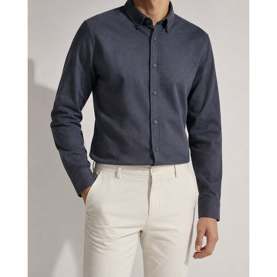 Cotton oxford sweat-wicking slim fit shirt