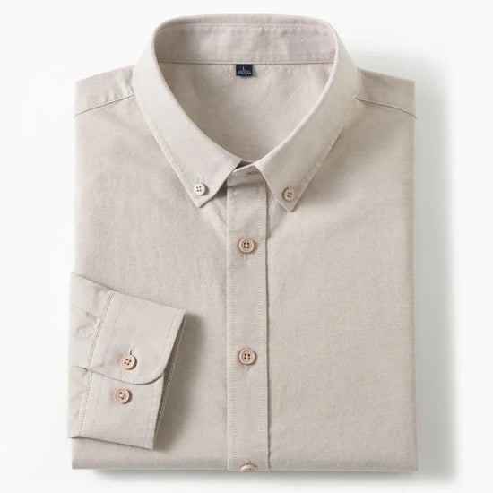 Cotton oxford sweat-wicking slim fit shirt