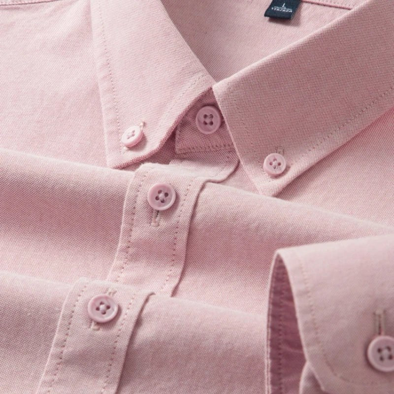 Cotton oxford sweat-wicking slim fit shirt