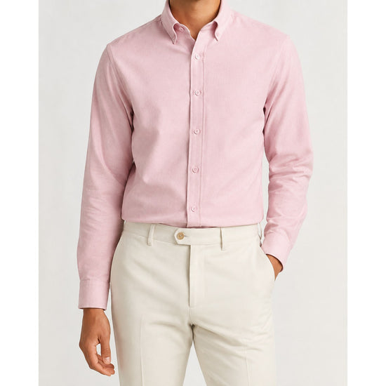 Cotton oxford sweat-wicking slim fit shirt
