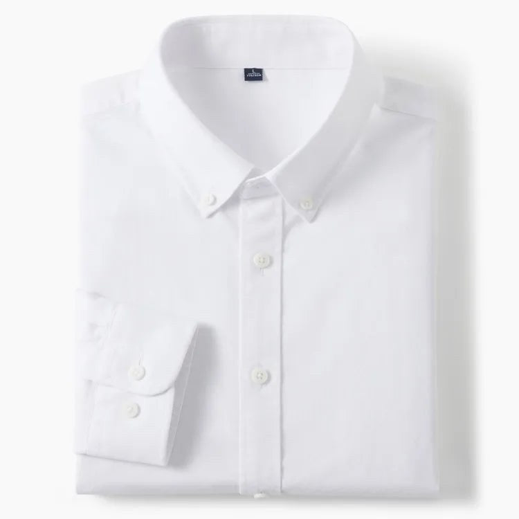 Cotton oxford sweat-wicking slim fit shirt