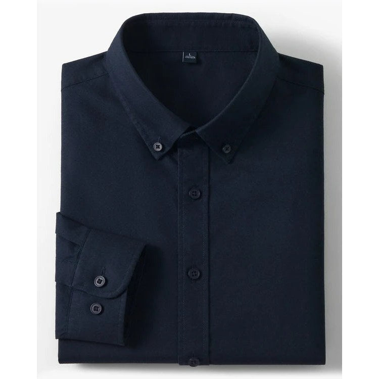 Cotton oxford sweat-wicking slim fit shirt
