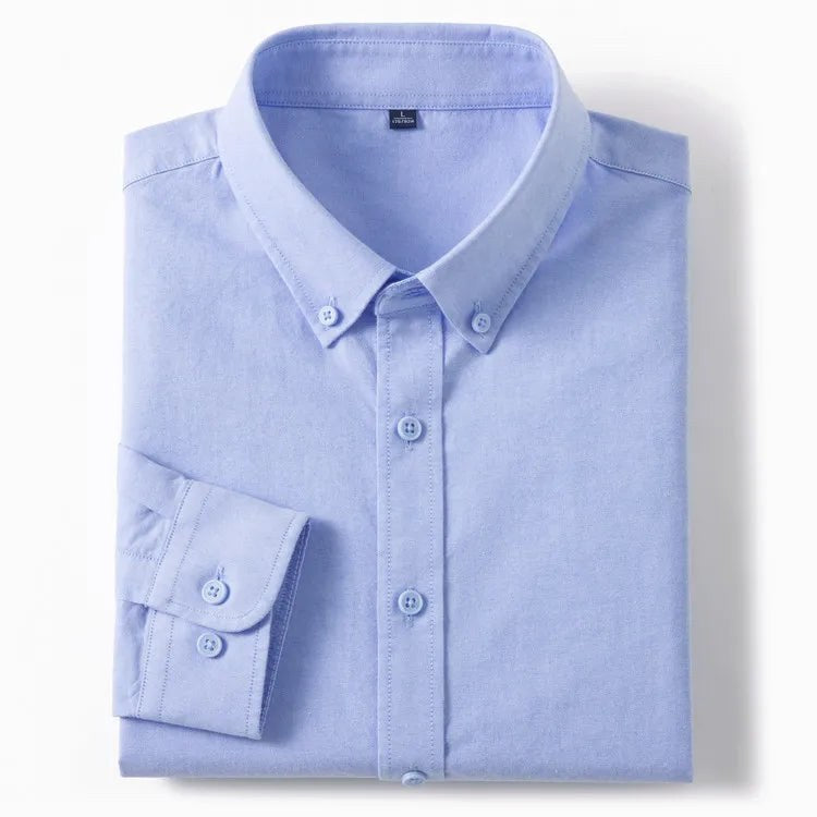 Cotton oxford sweat-wicking slim fit shirt