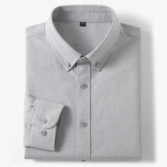Cotton oxford sweat-wicking slim fit shirt