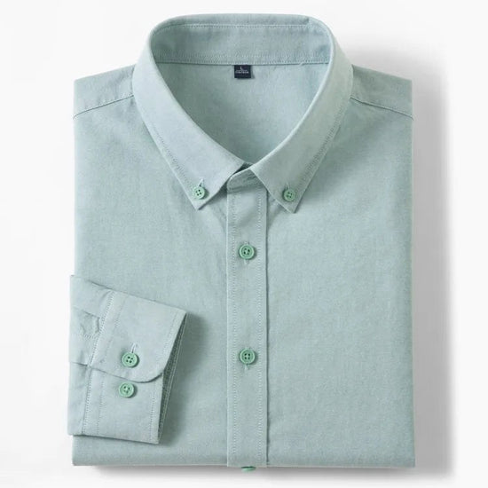 Cotton oxford sweat-wicking slim fit shirt