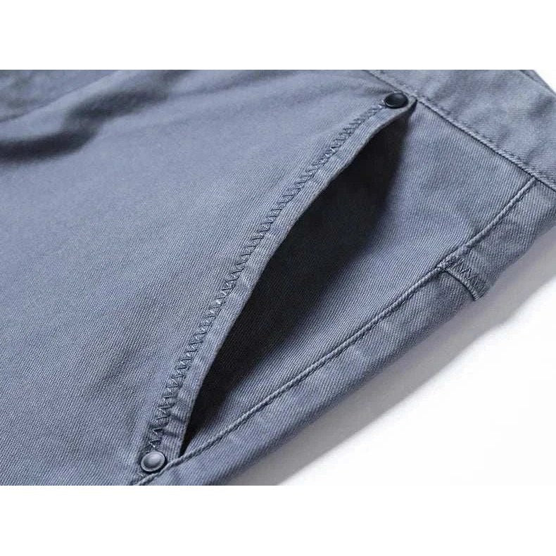 Cotton straight chino pants