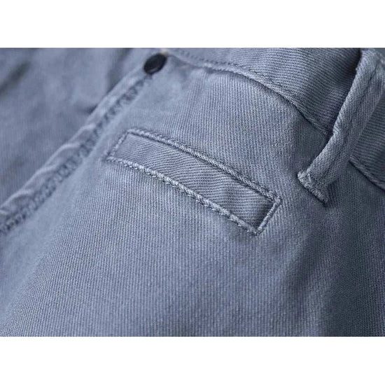 Cotton straight chino pants