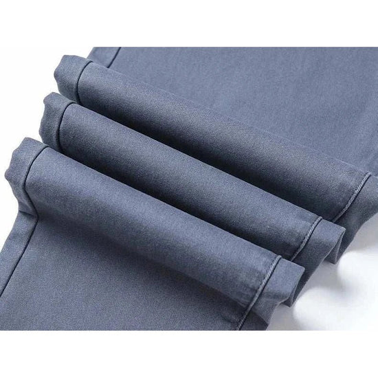 Cotton straight chino pants