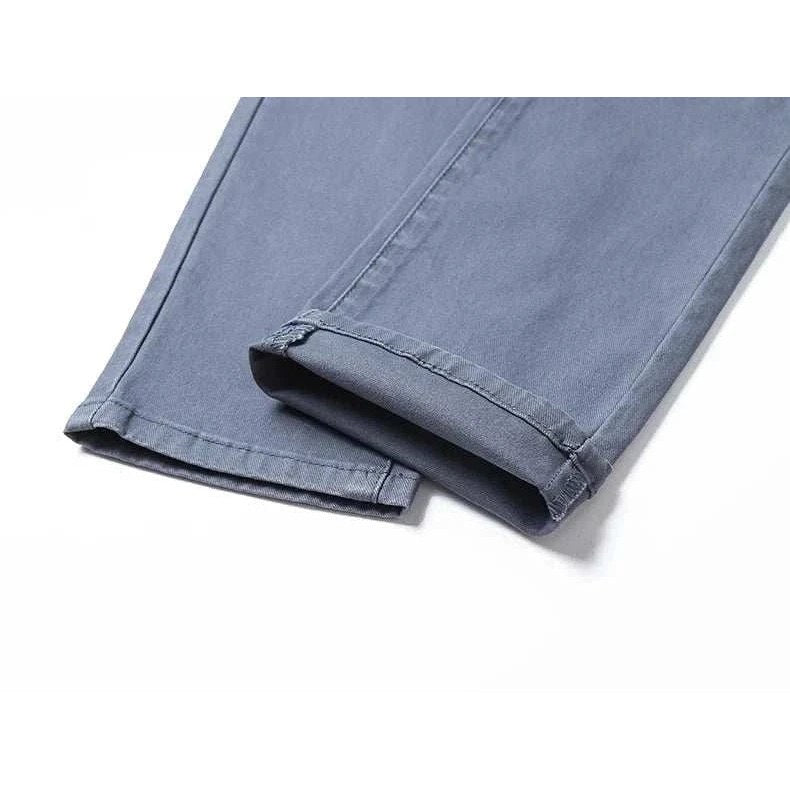 Cotton straight chino pants