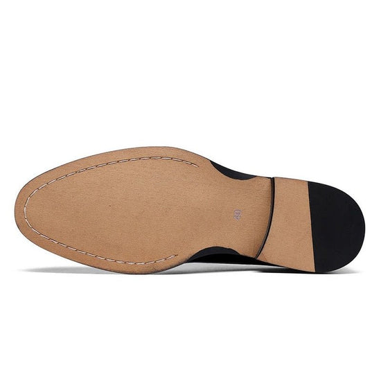 Derby formal business shoes made of genuine leather