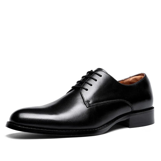 Derby formal business shoes made of genuine leather