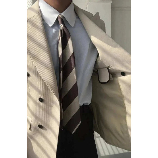 Double breasted suit blazer