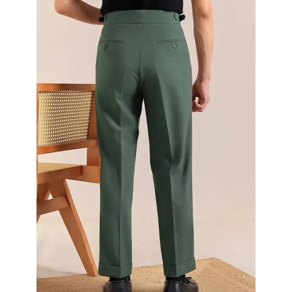 Double-pleat neapolitan trousers