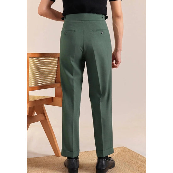 Double-pleat neapolitan trousers