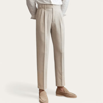Draped suit pants korean-inspired elegance