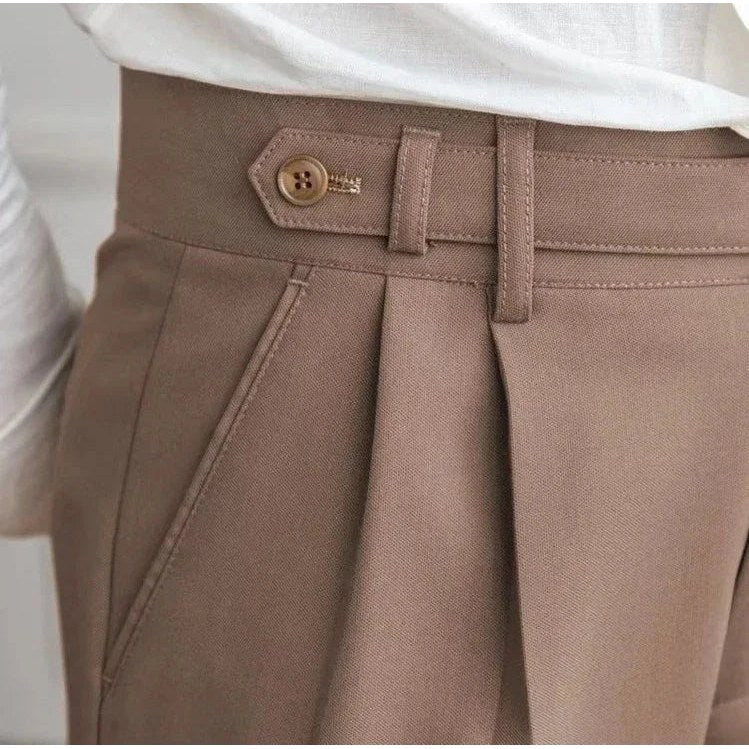 Draped suit pants korean-inspired elegance