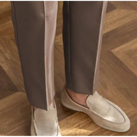 Draped suit pants korean-inspired elegance