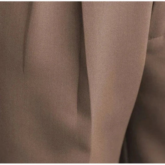 Draped suit pants korean-inspired elegance