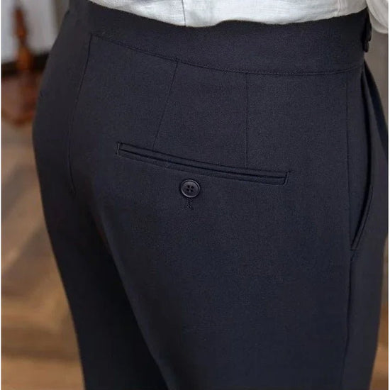 Draped suit pants korean-inspired elegance
