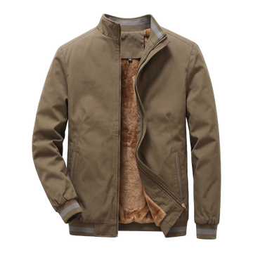 Olive brown bomber jacket
