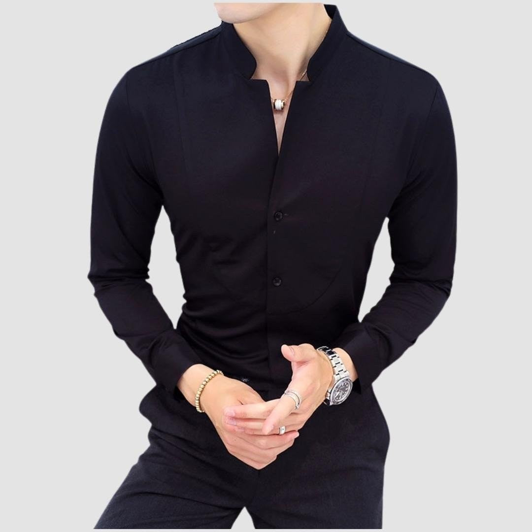 Elegant Slim fit long sleeve shirt