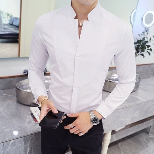 Elegant Slim fit long sleeve shirt