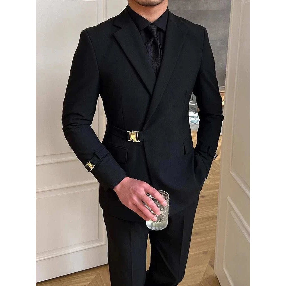 Elegant slim fit suit jacket