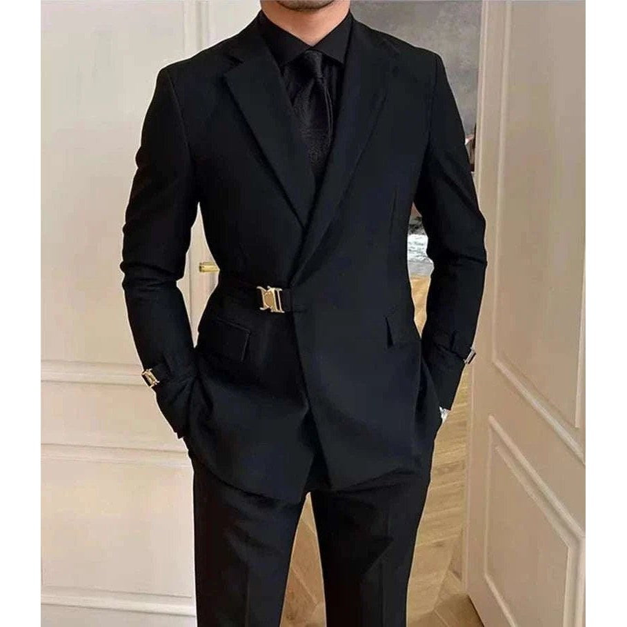 Elegant slim fit suit jacket