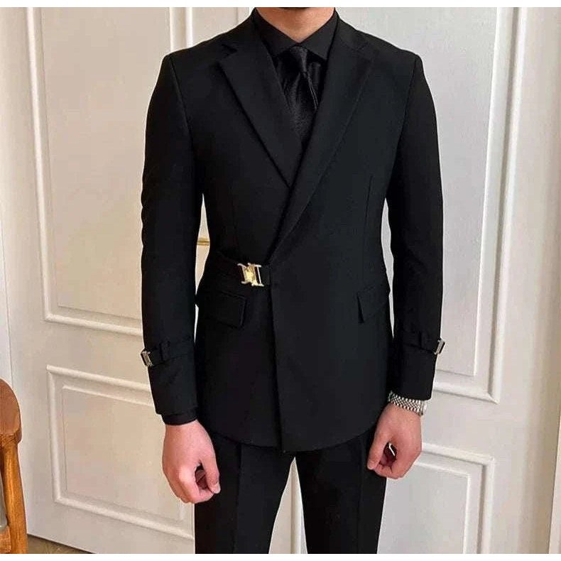 Elegant slim fit suit jacket