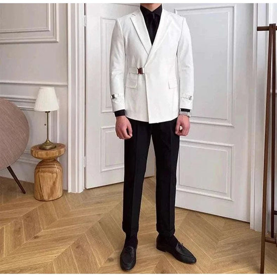 Elegant slim fit suit jacket