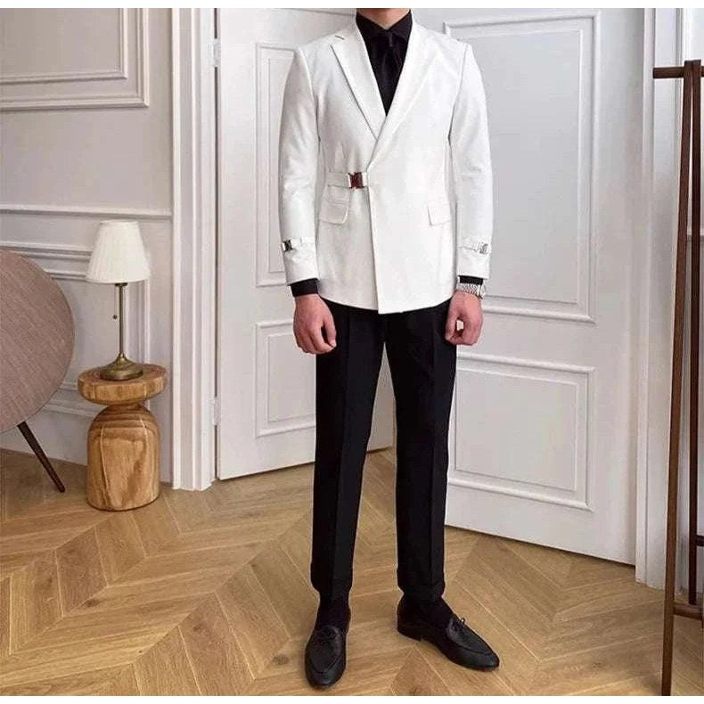 Elegant slim fit suit jacket