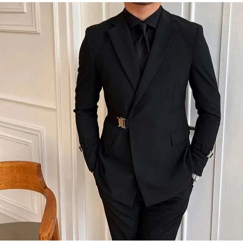 Elegant slim fit suit jacket