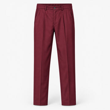 Flat front suit trousers