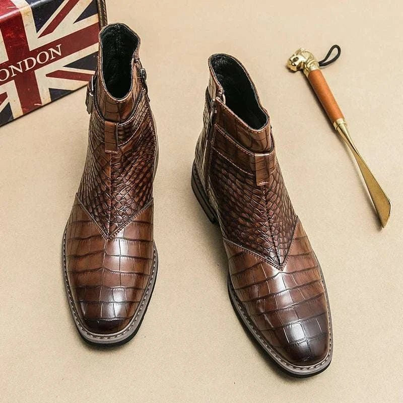Formal pointed retro boots