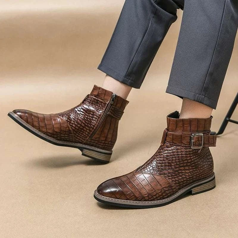 Formal pointed retro boots