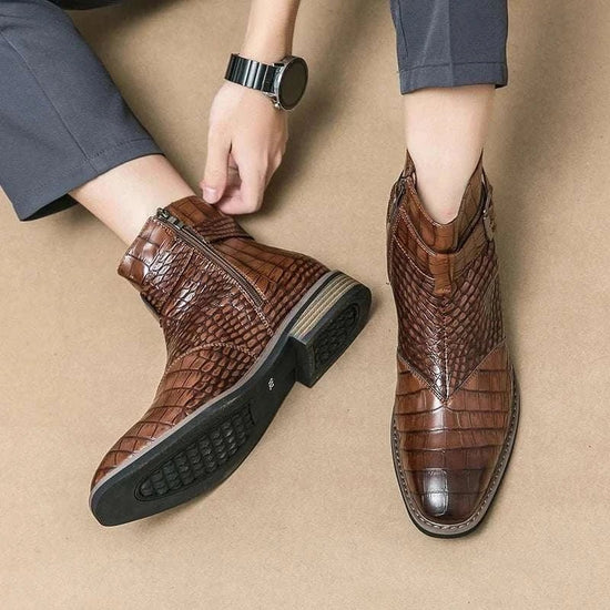 Formal pointed retro boots