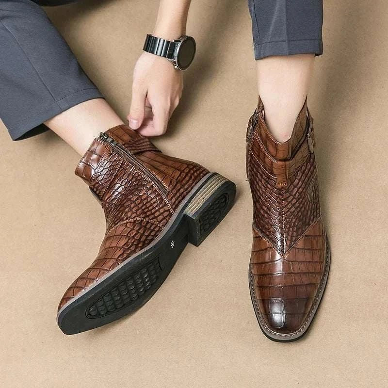 Formal pointed retro boots