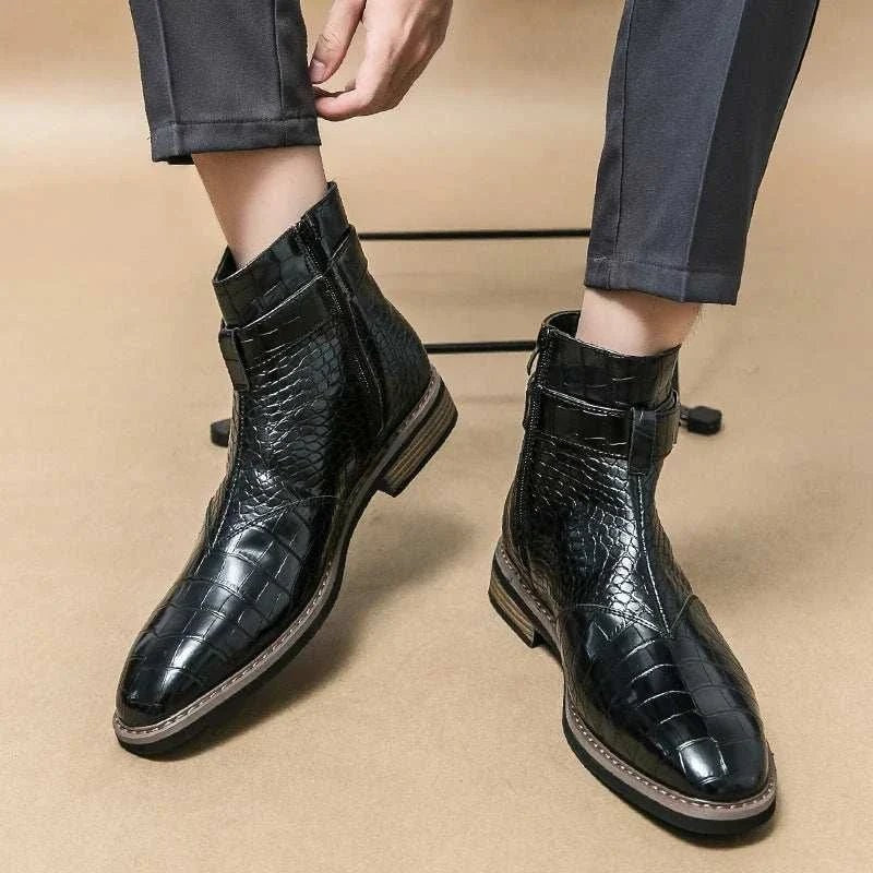 Formal pointed retro boots