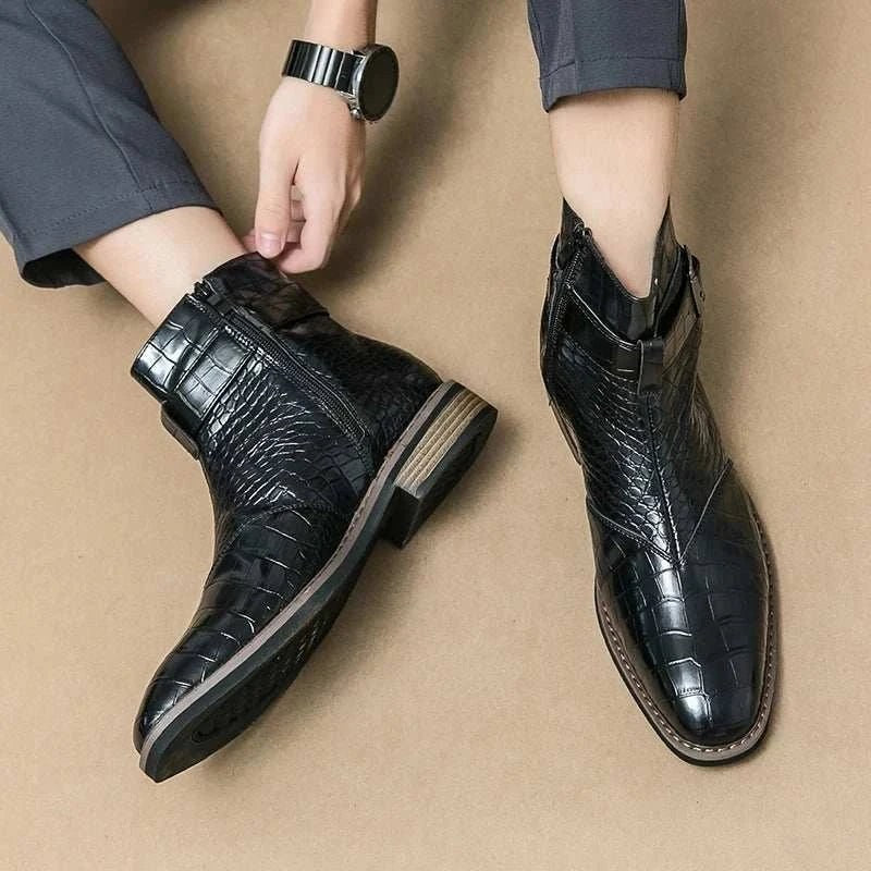 Formal pointed retro boots