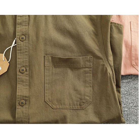 Gentleman stand collar cotton pullover
