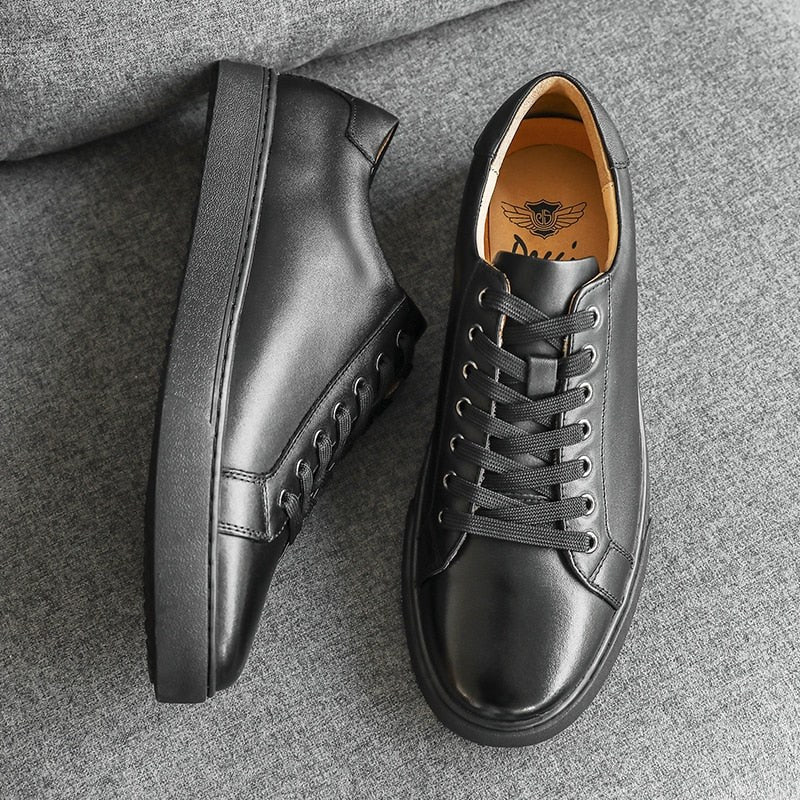 Genuine Leather Black Shoes