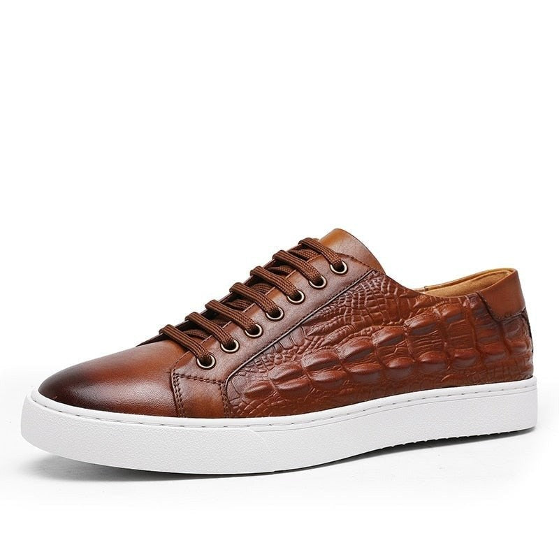 Genuine Leather Brown Shoes