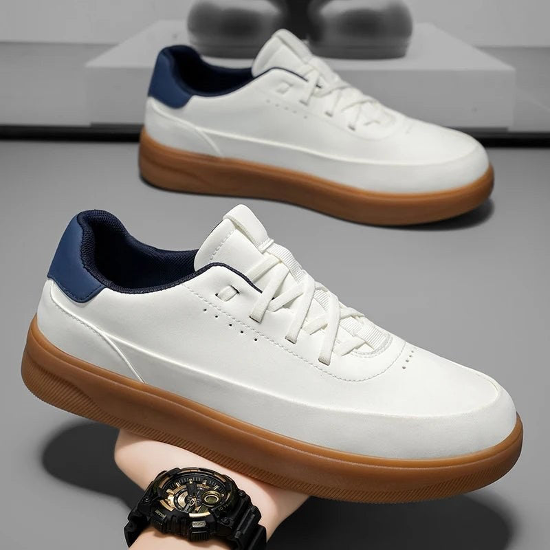 Genuine leather shoes with sole