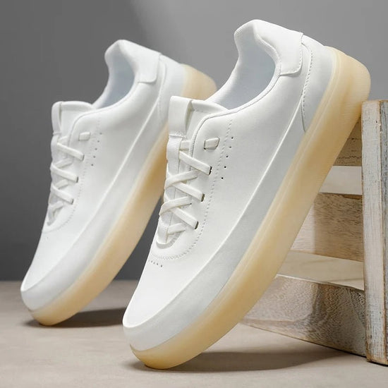 Genuine leather shoes with sole