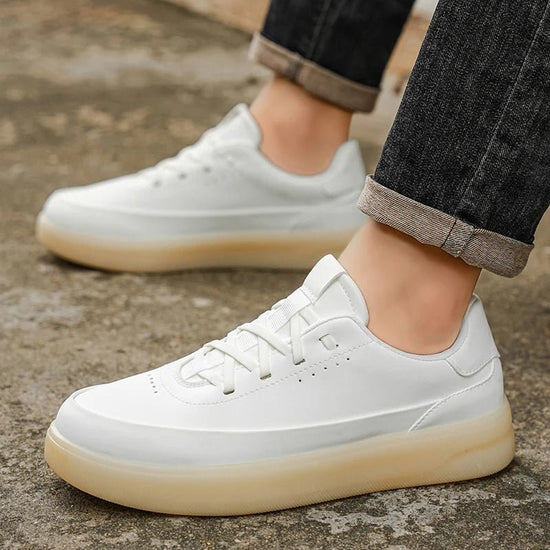 Genuine leather shoes with sole