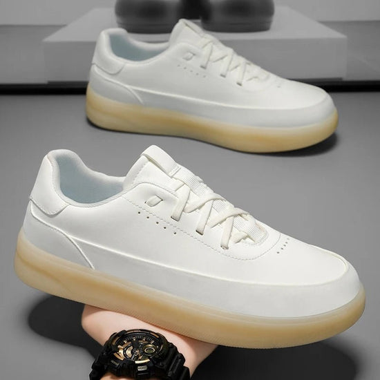Genuine leather shoes with sole